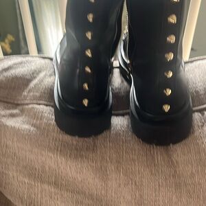 Versace combat boots